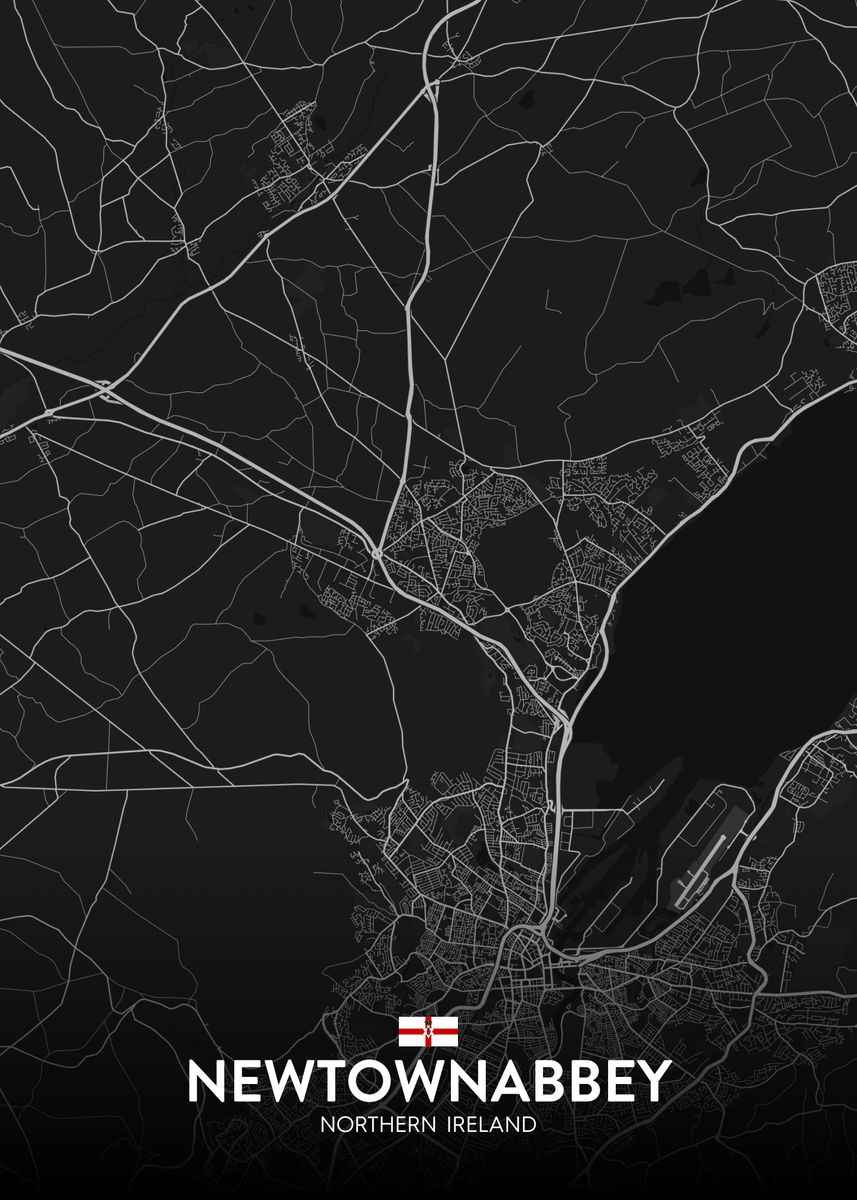 'Newtownabbey UK' Poster by IMR Designs Displate