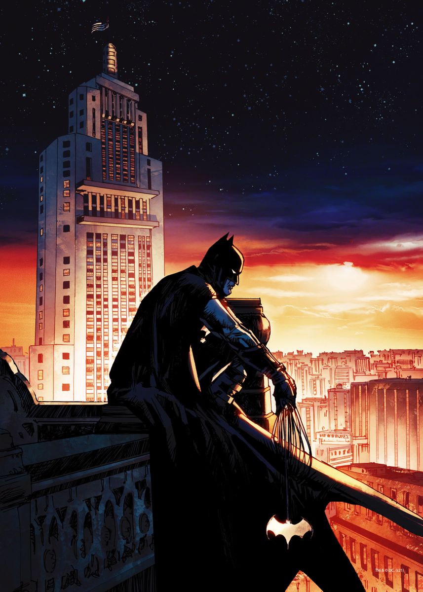 Batman The World Illustration Brazil' Poster by DC Comics | Displate