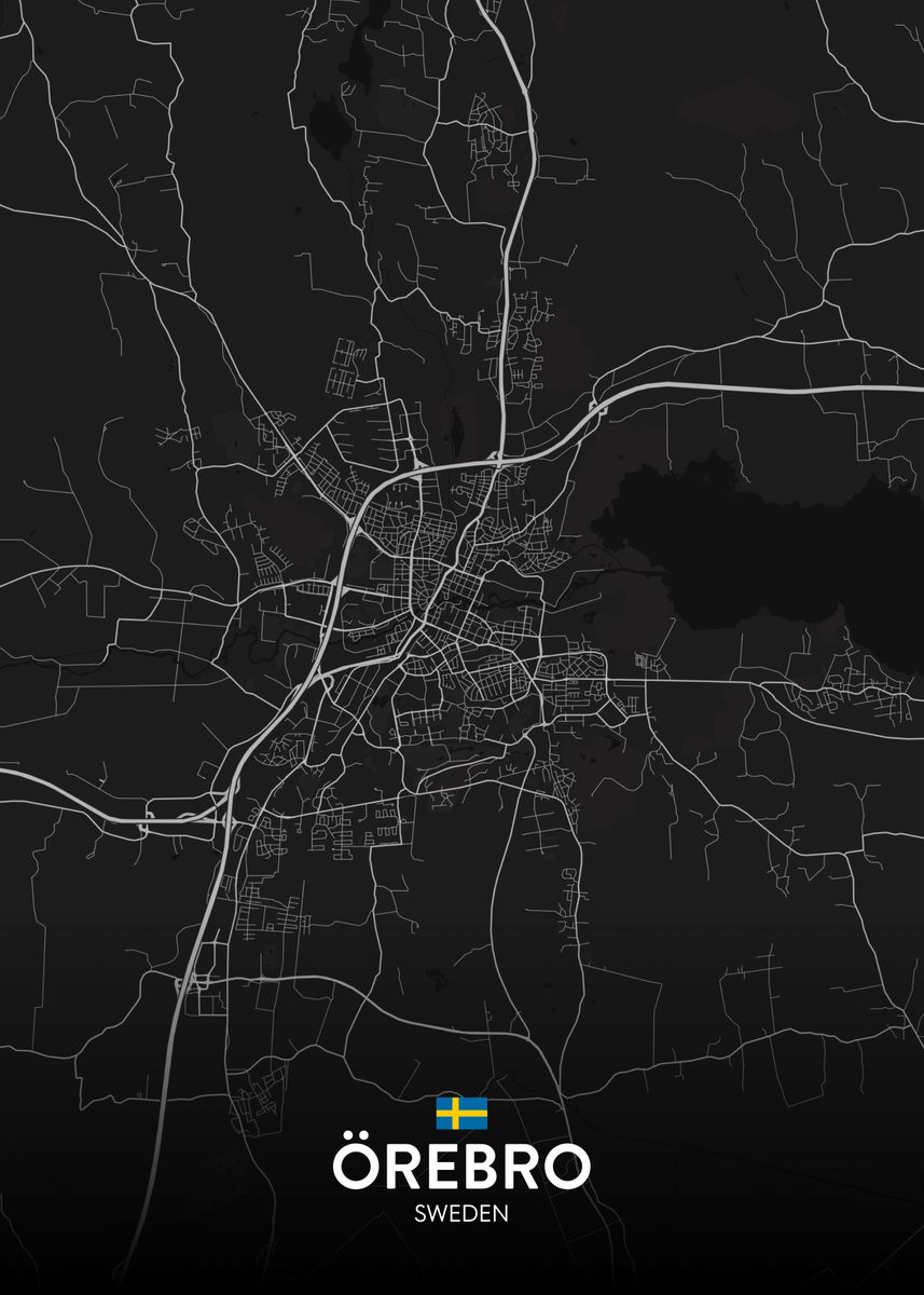 'Orebro SE' Poster, picture, metal print, paint by IMR Designs | Displate