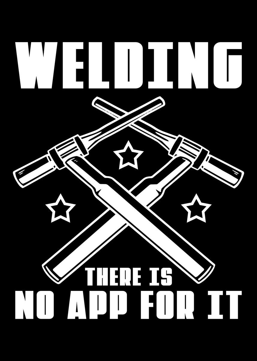 'Retro Welding Welder' Poster, picture, metal print, paint by ...