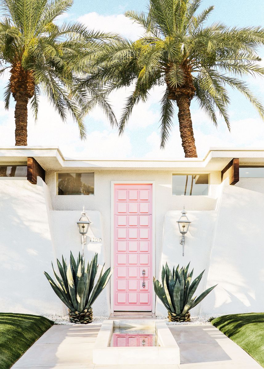 'Palm Springs House' Poster by Gal Design | Displate