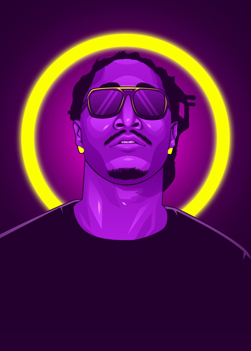 'Future Rapper' Poster, picture, metal print, paint by Colorize Studio ...