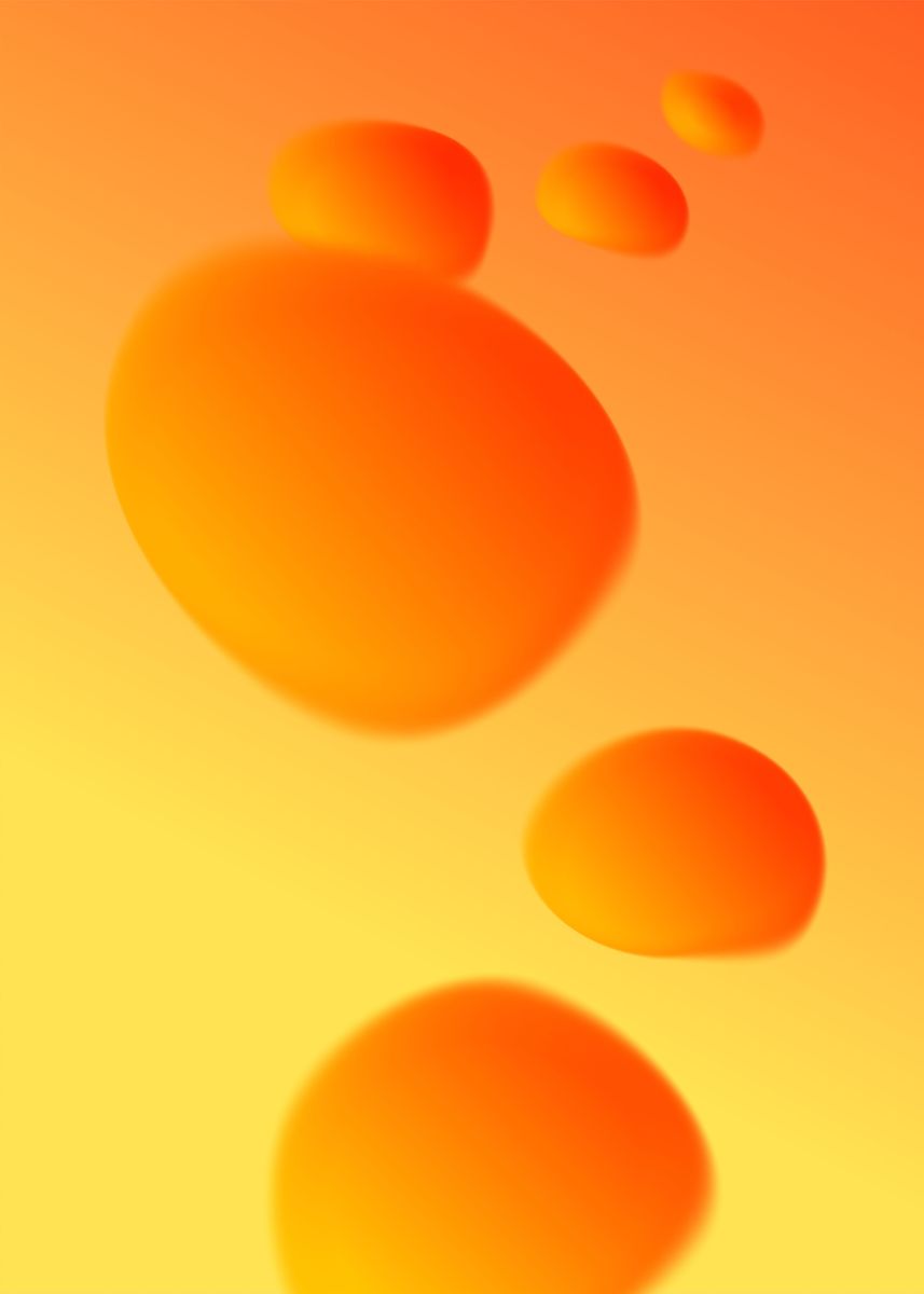 Nysgerrighed rent faktisk Milepæl Lava Lamp Vibes in Orange' Poster by Ben Jones | Displate
