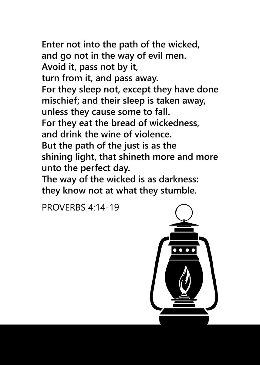 proverbs-4-14-19-poster-picture-metal-print-paint-by-abconcepts