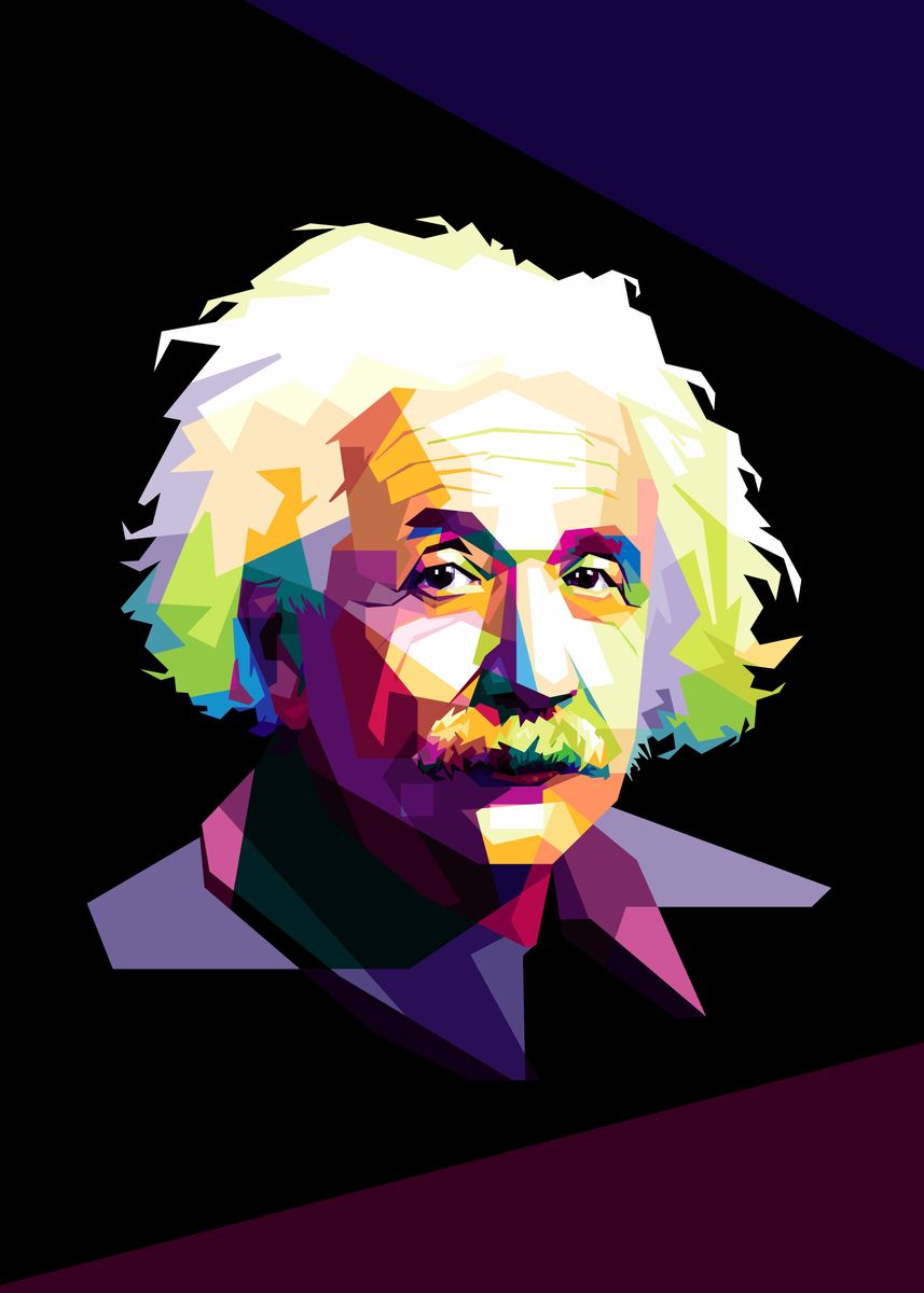 'Albert Einstein in POP ART' Poster, picture, metal print, paint by ...