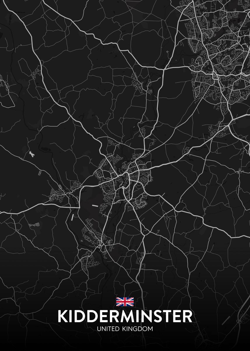 'Kidderminster UK' Poster by IMR Designs Displate