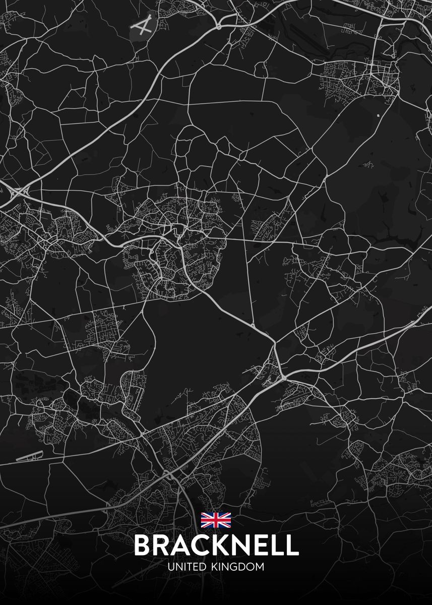 'Bracknell UK' Poster by IMR Designs Displate