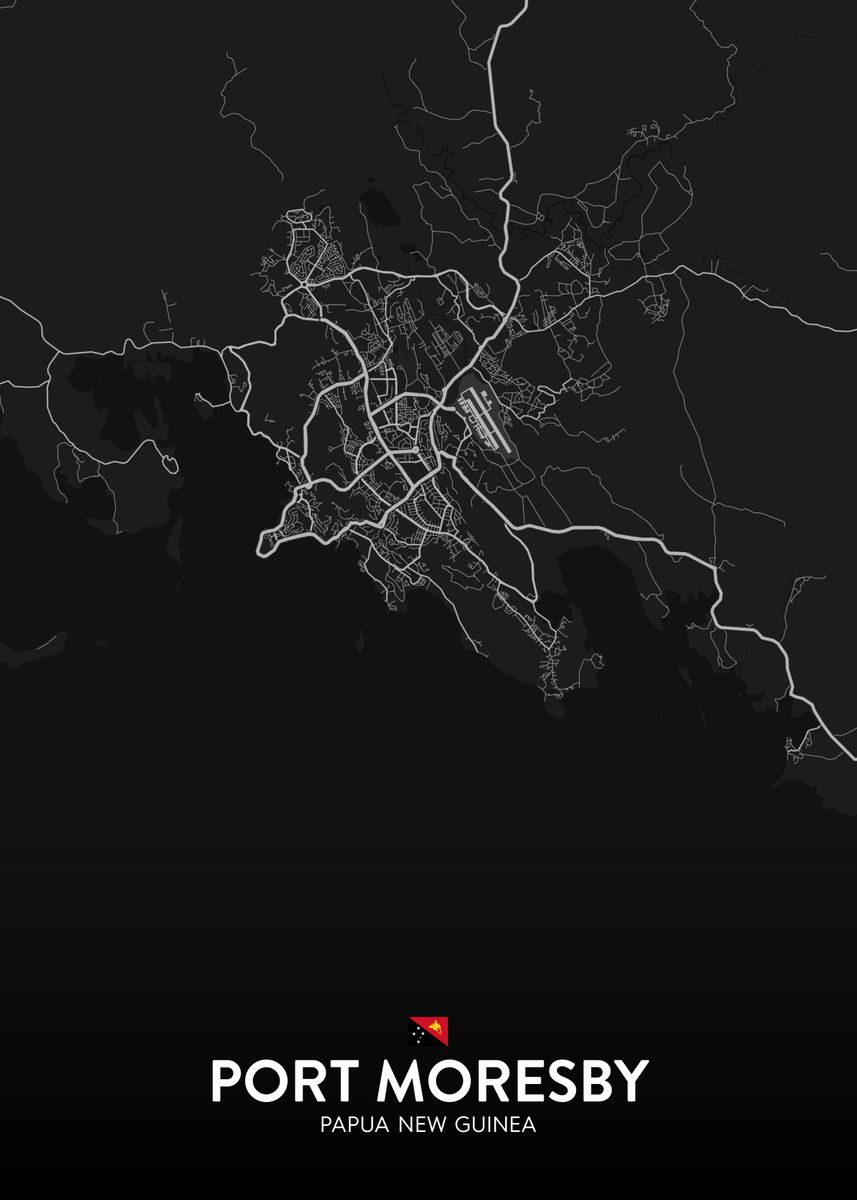 'Port Moresby PG' Poster by IMR Designs Displate