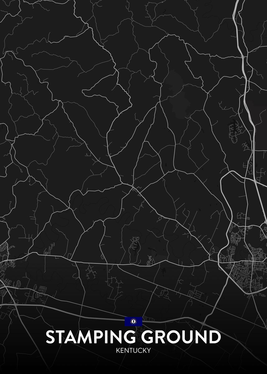 'Stamping Ground KY' Poster by IMR Designs Displate