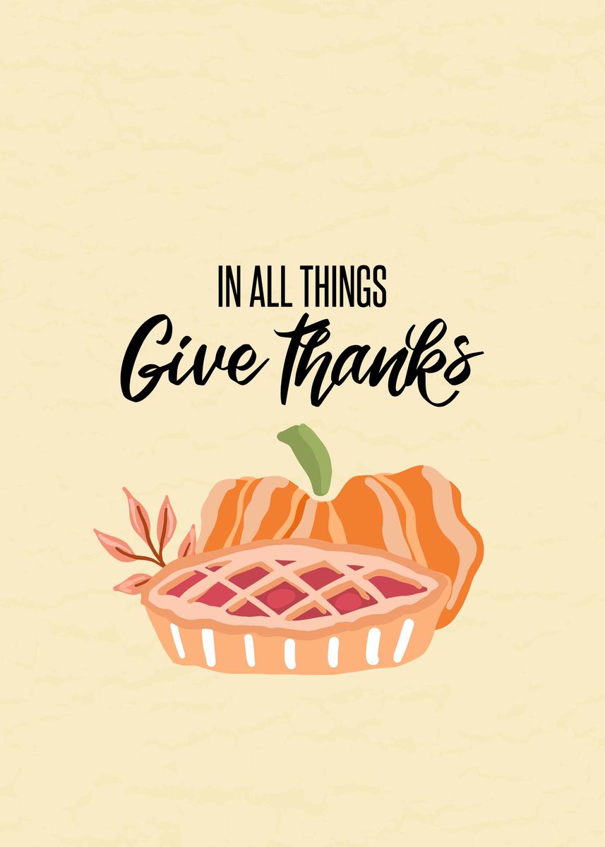 'Thanksgiving Wall Art' Poster, picture, metal print, paint by ...