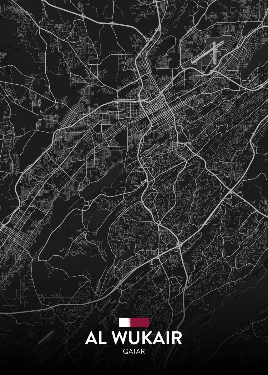 'Al Wukair QA' Poster by IMR Designs Displate