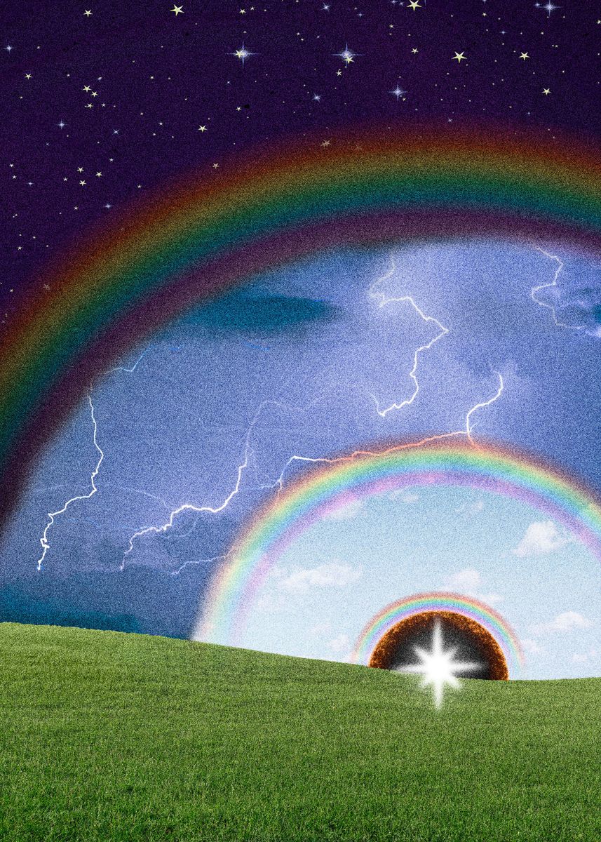 Weirdcore Rainbow Storm