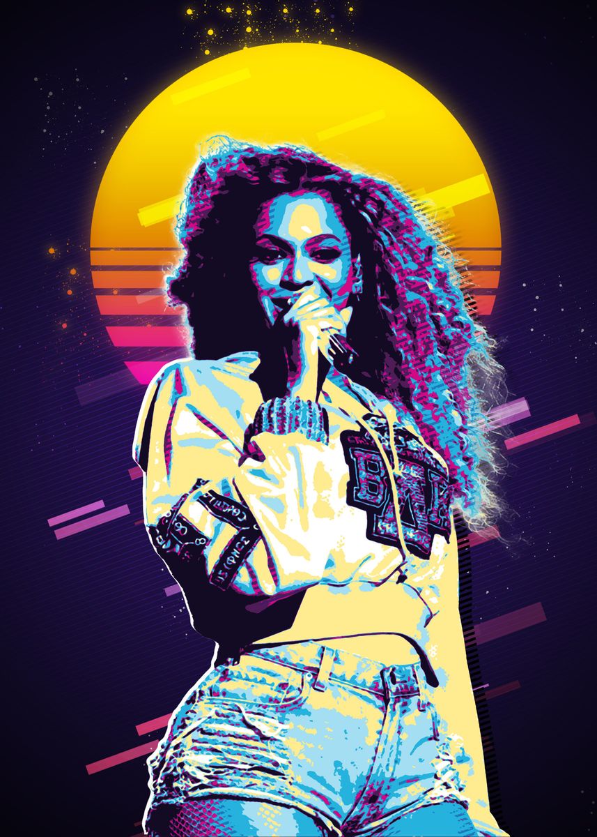 'Beyonce' Poster, picture, metal print, paint by Trending Music Retro ...