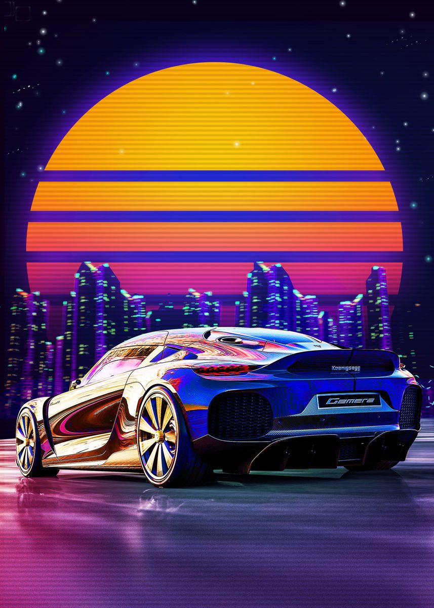 Koenigsegg Gemera' Poster, Picture, Metal Print, Paint By