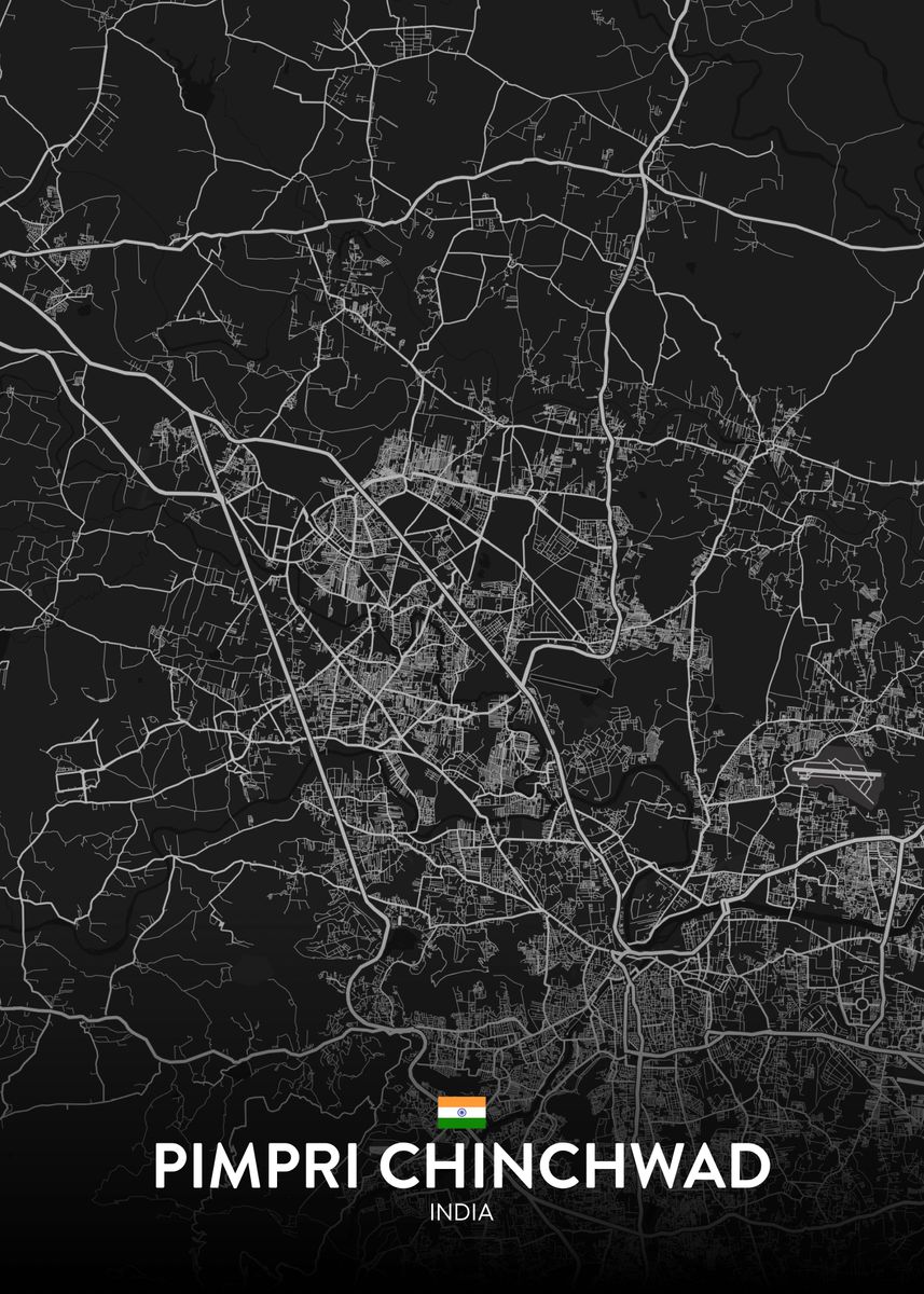 'Pimpri Chinchwad IN' Poster, picture, metal print, paint by IMR