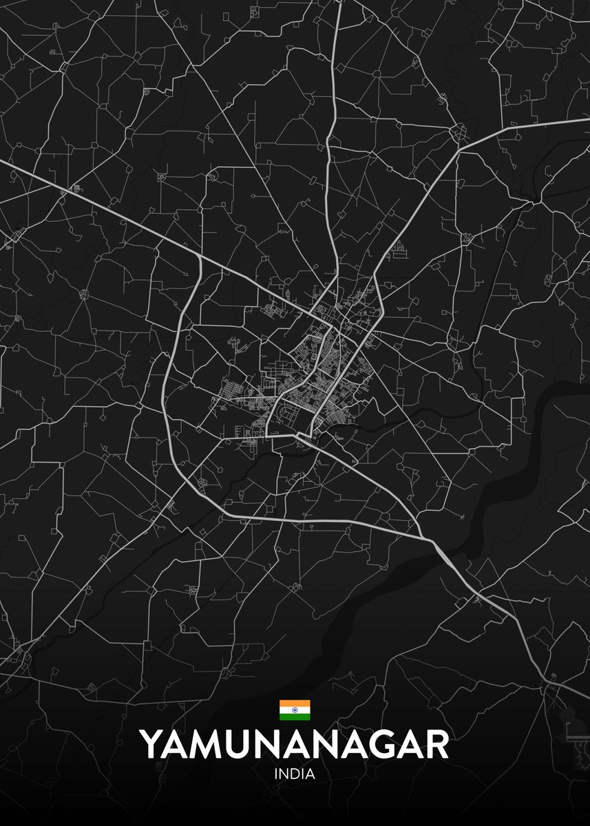 'Yamunanagar IN' Poster by IMR Designs Displate