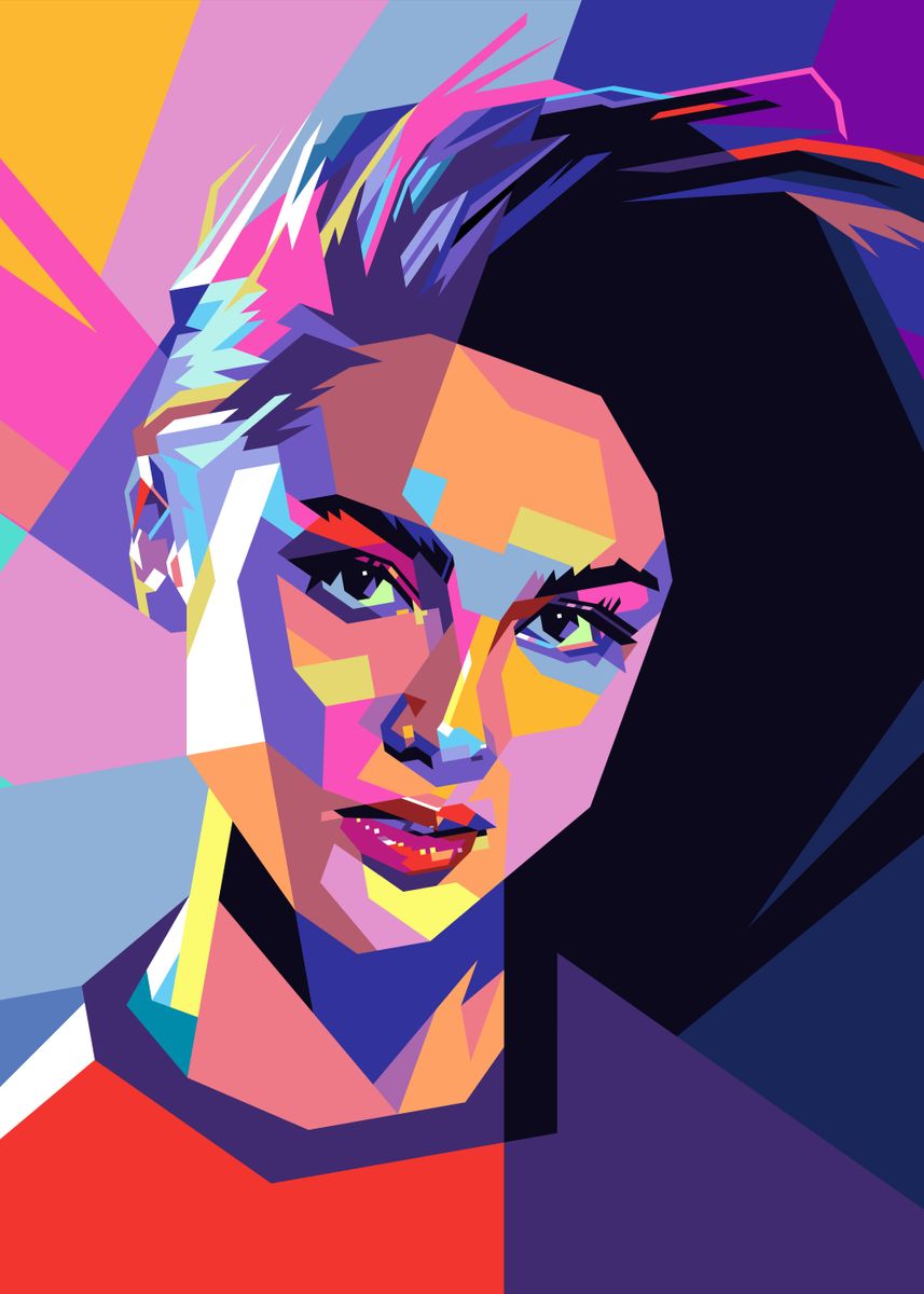 'Olivia Rodrigo WPAP' Poster, picture, metal print, paint by Laksana ...