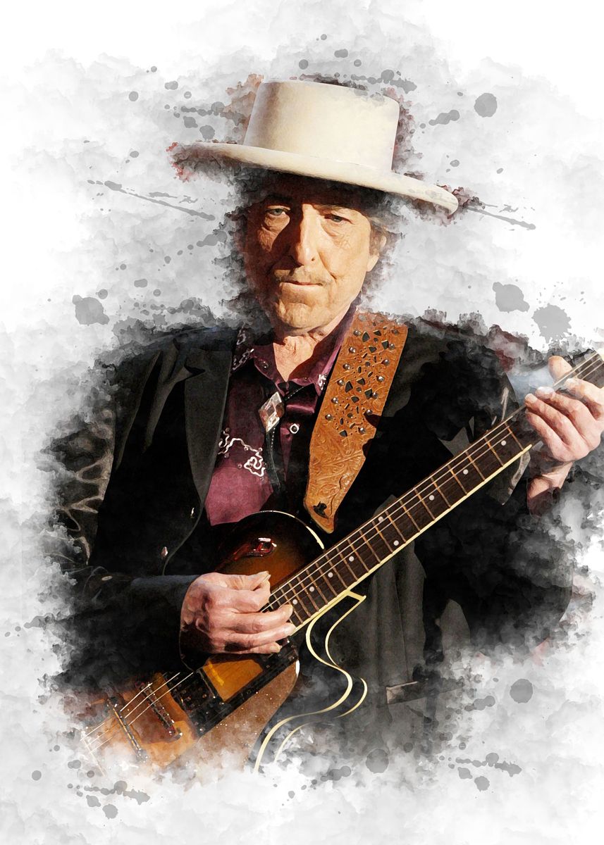 'Bob Dylan' Poster, picture, metal print, paint by Sabiqul Fahmi | Displate