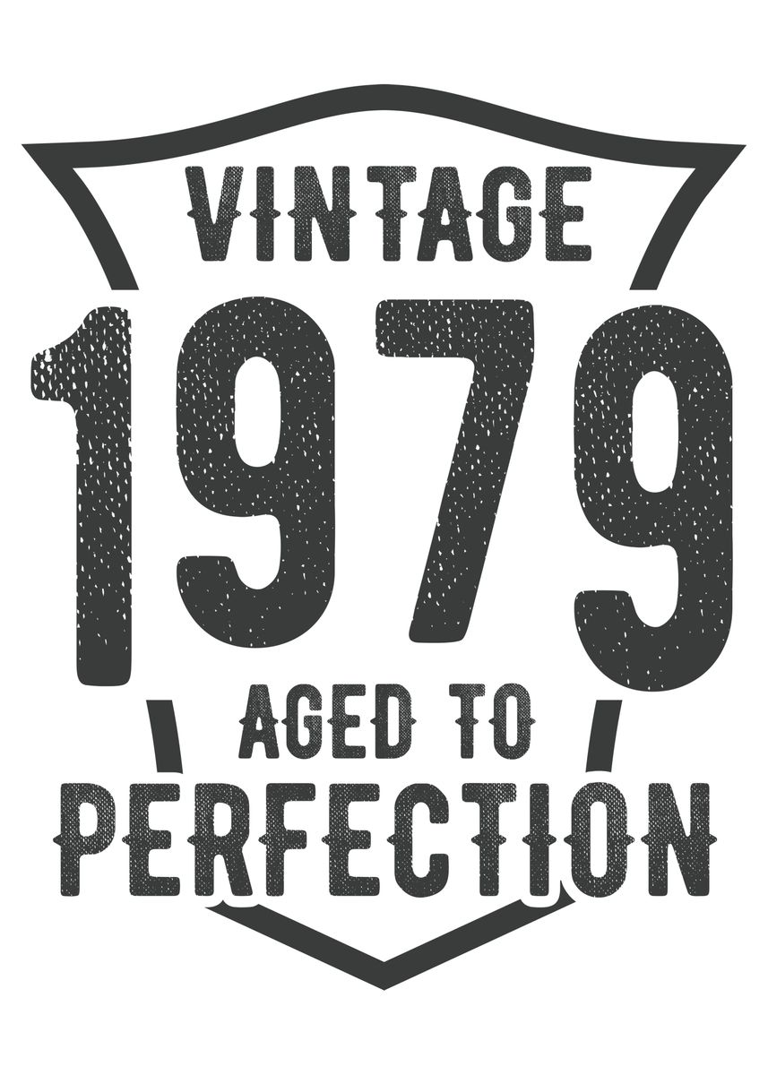 'Vintage 1979 Limited ' Poster, picture, metal print, paint by Max Ronn ...