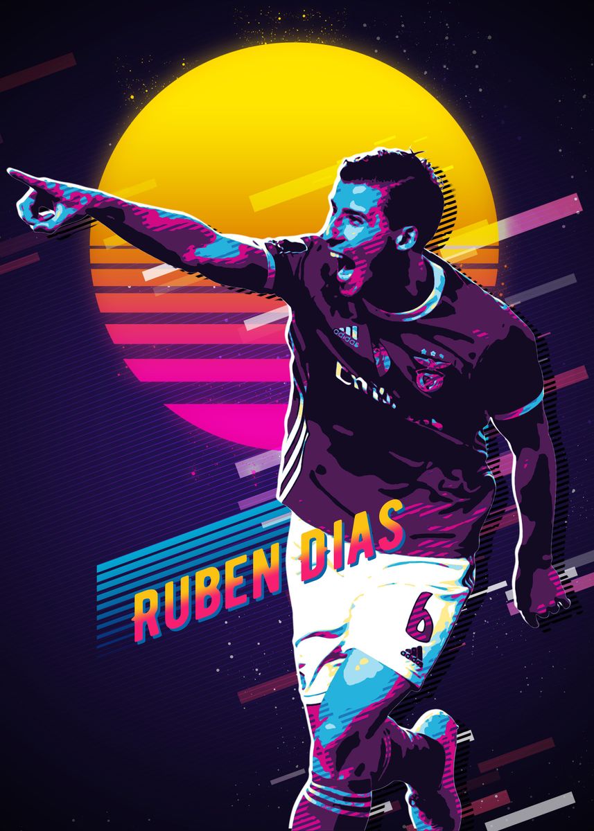 'Ruben Dias' Poster by Trending Collections | Displate