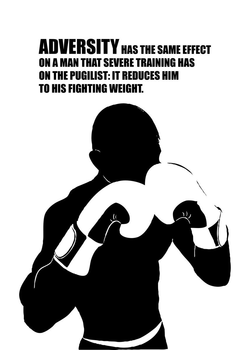 'Adversity Fighting Weight' Poster by ABConcepts Displate