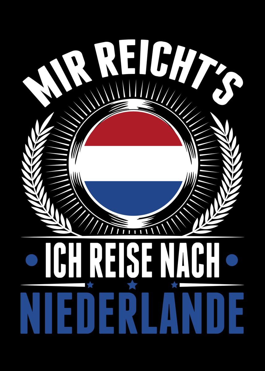 'Niederlande Urlaub Holland' Poster, picture, metal print, paint by