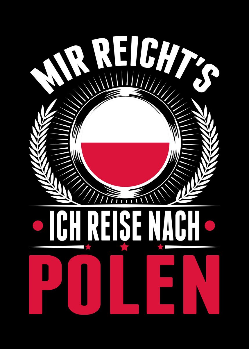 'Polen Urlaub Poland Reise' Poster, picture, metal print, paint by