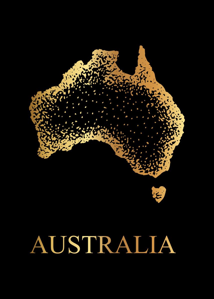 'Australia Map' Poster by Maricris M | Displate