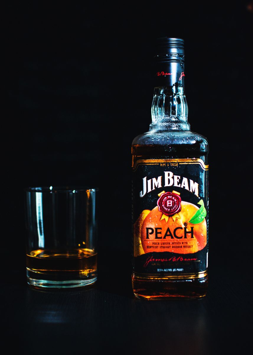'Jim Beam Peach' Poster by Aiden Tells Displate