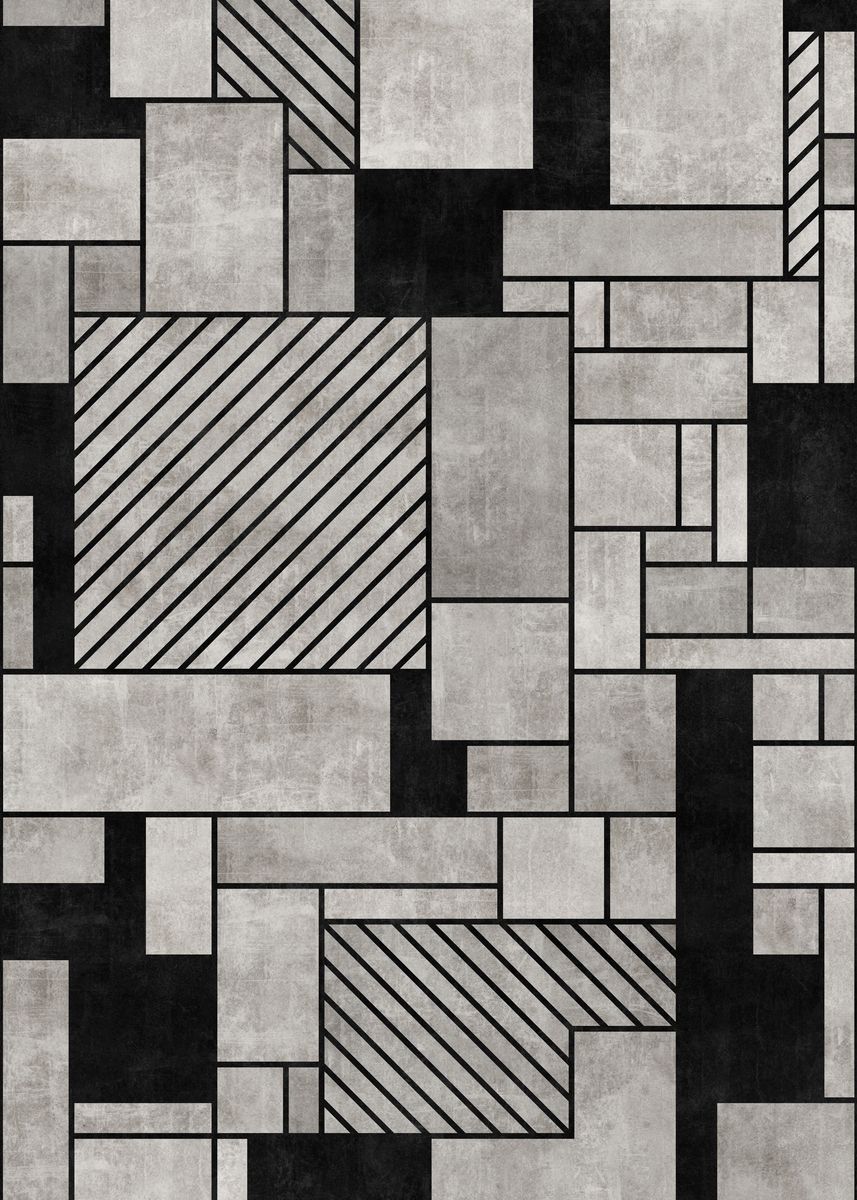'Random Concrete Pattern' Poster by Zoltan Ratko | Displate