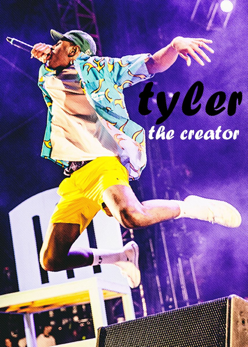 Tyler The Creator Rapper' Poster, picture, metal print, paint by Philiphs  Scolary