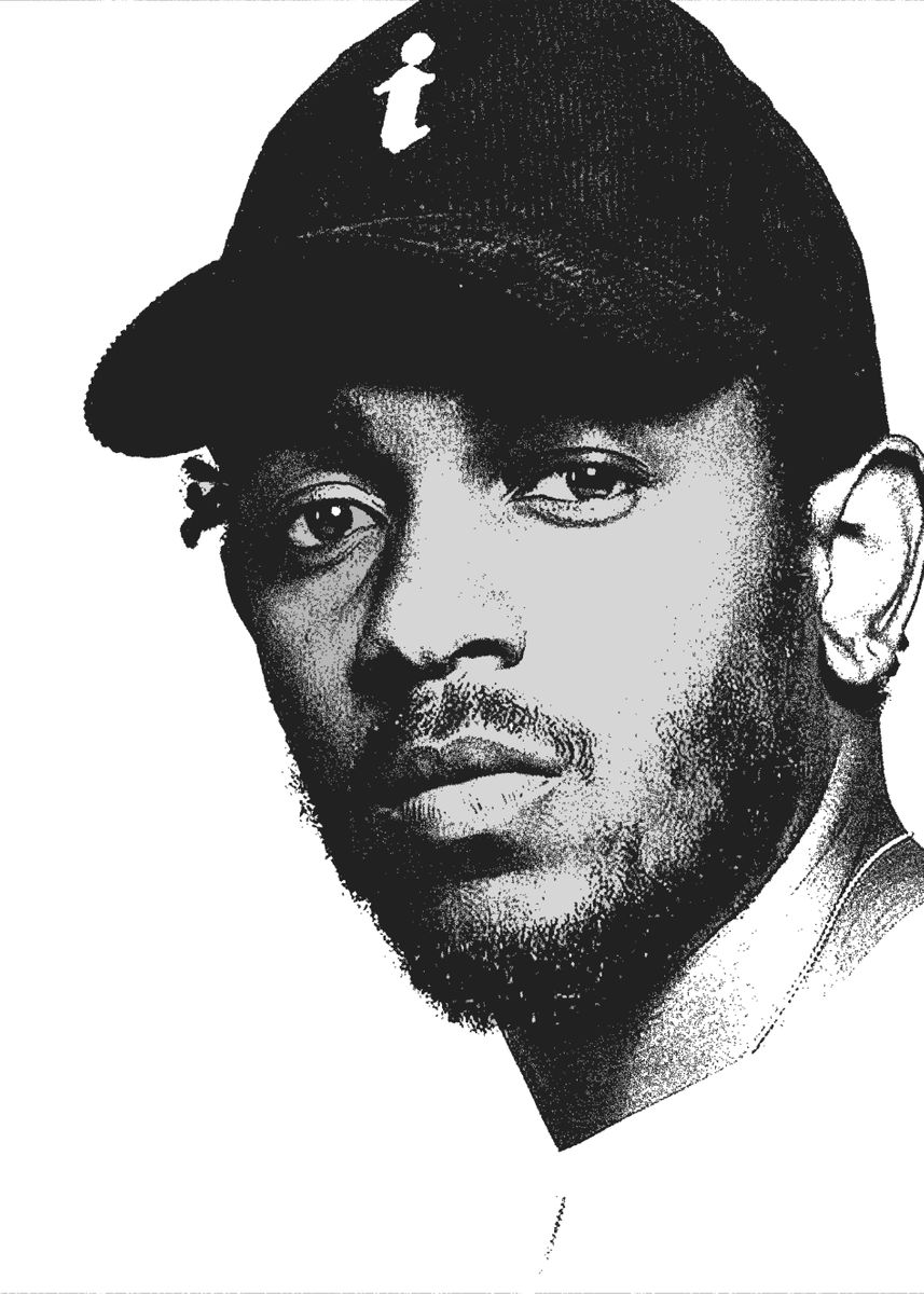 'Kendrick Lamar' Poster, picture, metal print, paint by Marius Becker ...