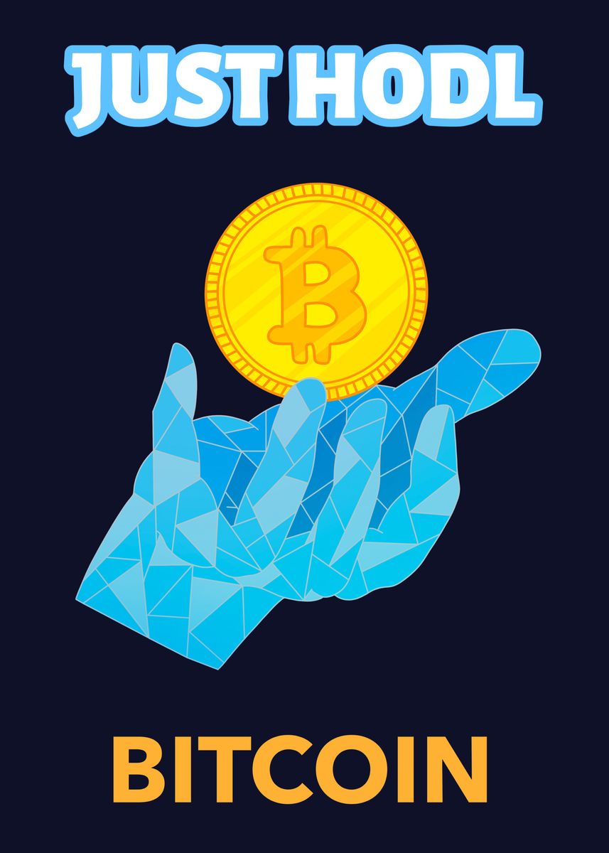 Just Hodl Bitcoin Poster By Max Ronn Displate 4529