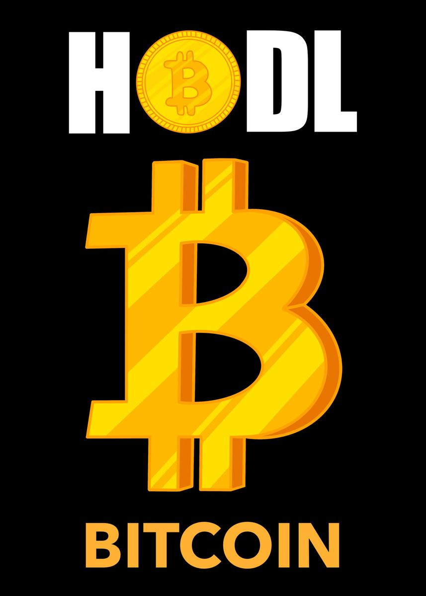 Hodl Bitcoin Btc Poster By Max Ronn Displate 7209