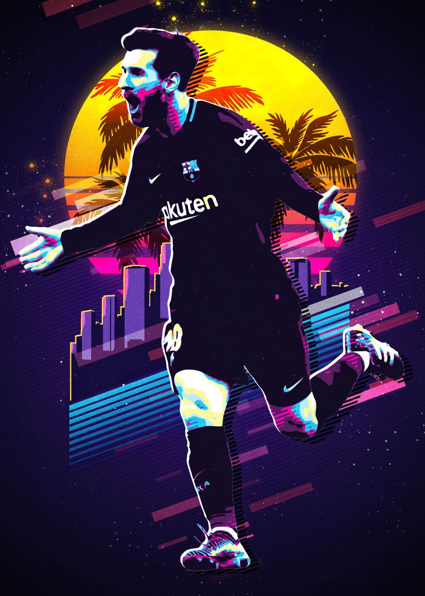 Lionel Messi' Poster by Frankie RT, Displate