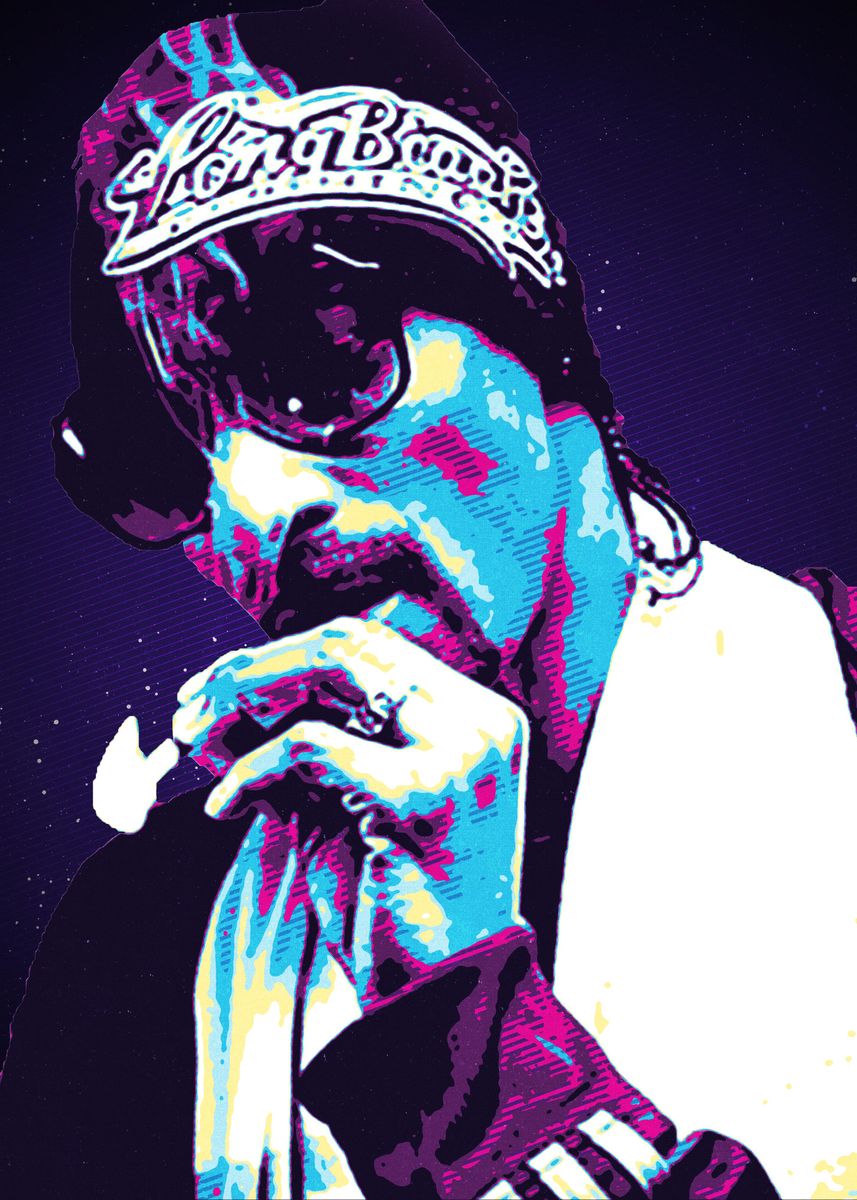 'Snoop Dogg Rapper' Poster, picture, metal print, paint by Hawysia ...