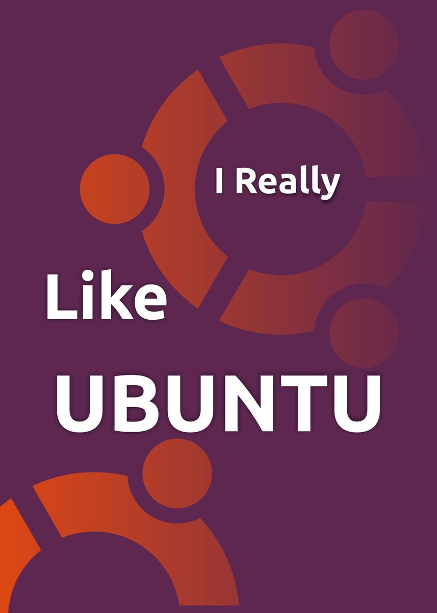 'Ubuntu Poster Linux' Poster, picture, metal print, paint by Masmus Art ...