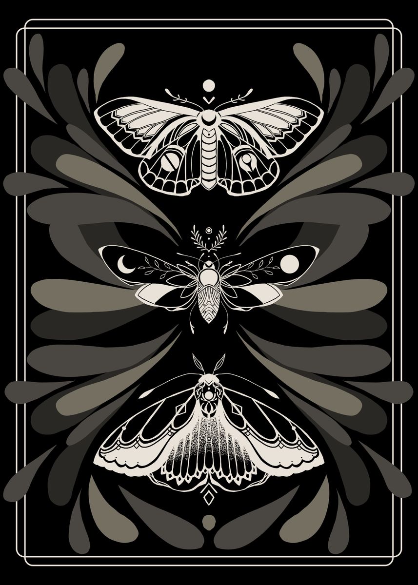 'Insomniac Butterflies ' Poster by Malt | Displate