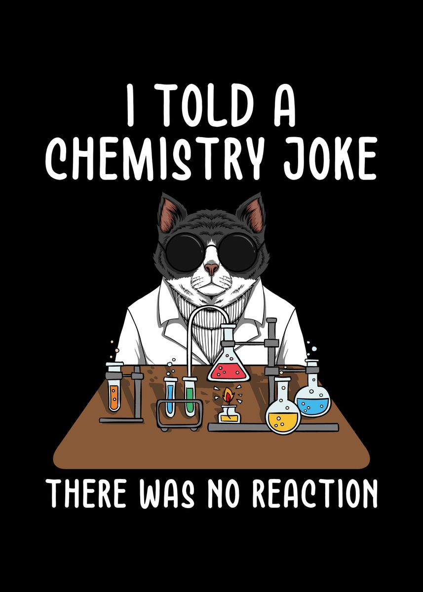 Chemistry Jokes Funny' Poster by schmugo | Displate