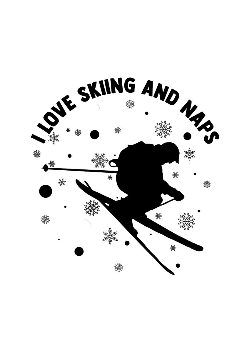 Ski Apresski Skiing Skier Poster By Tw Design Displate