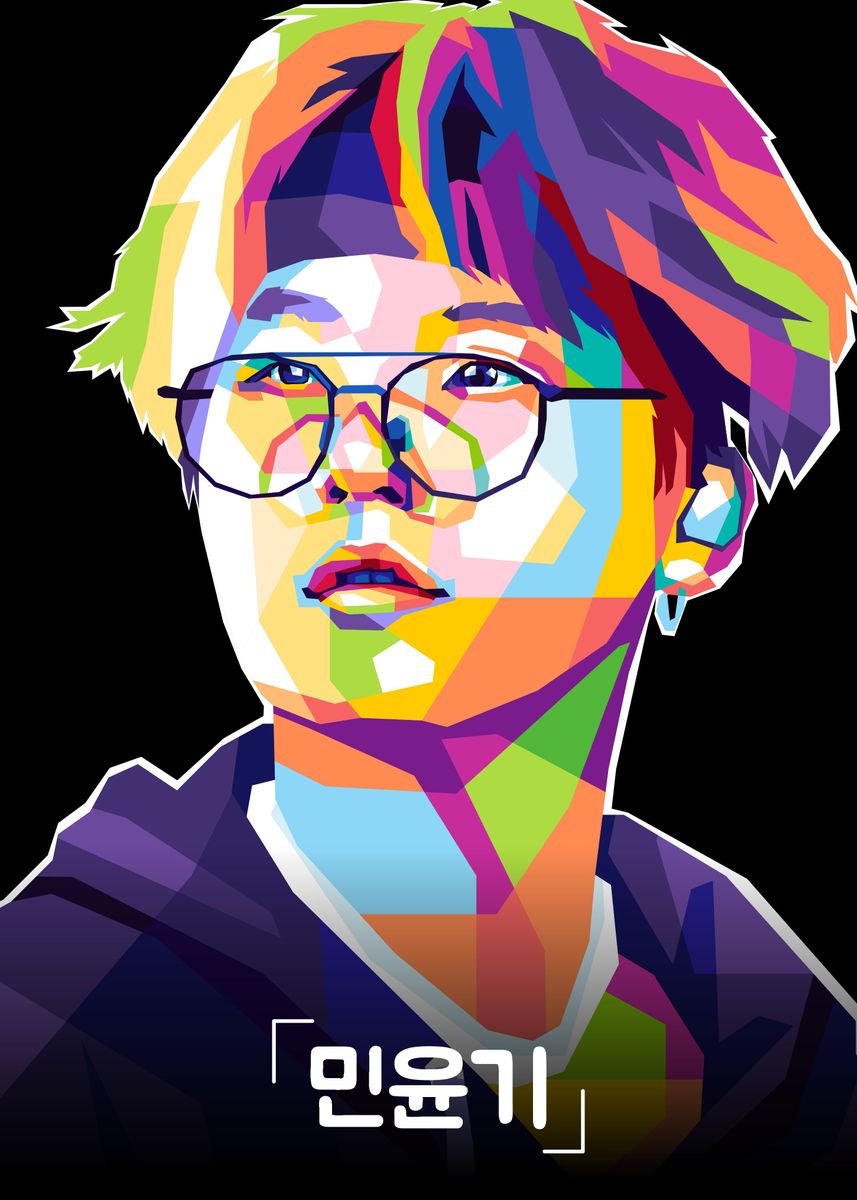 'Kpop WPAP' Poster, picture, metal print, paint by Jos Wazowski | Displate