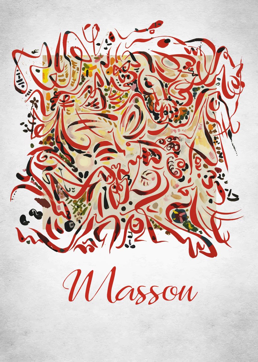 Andre Masson Poster By Bo Kev Displate