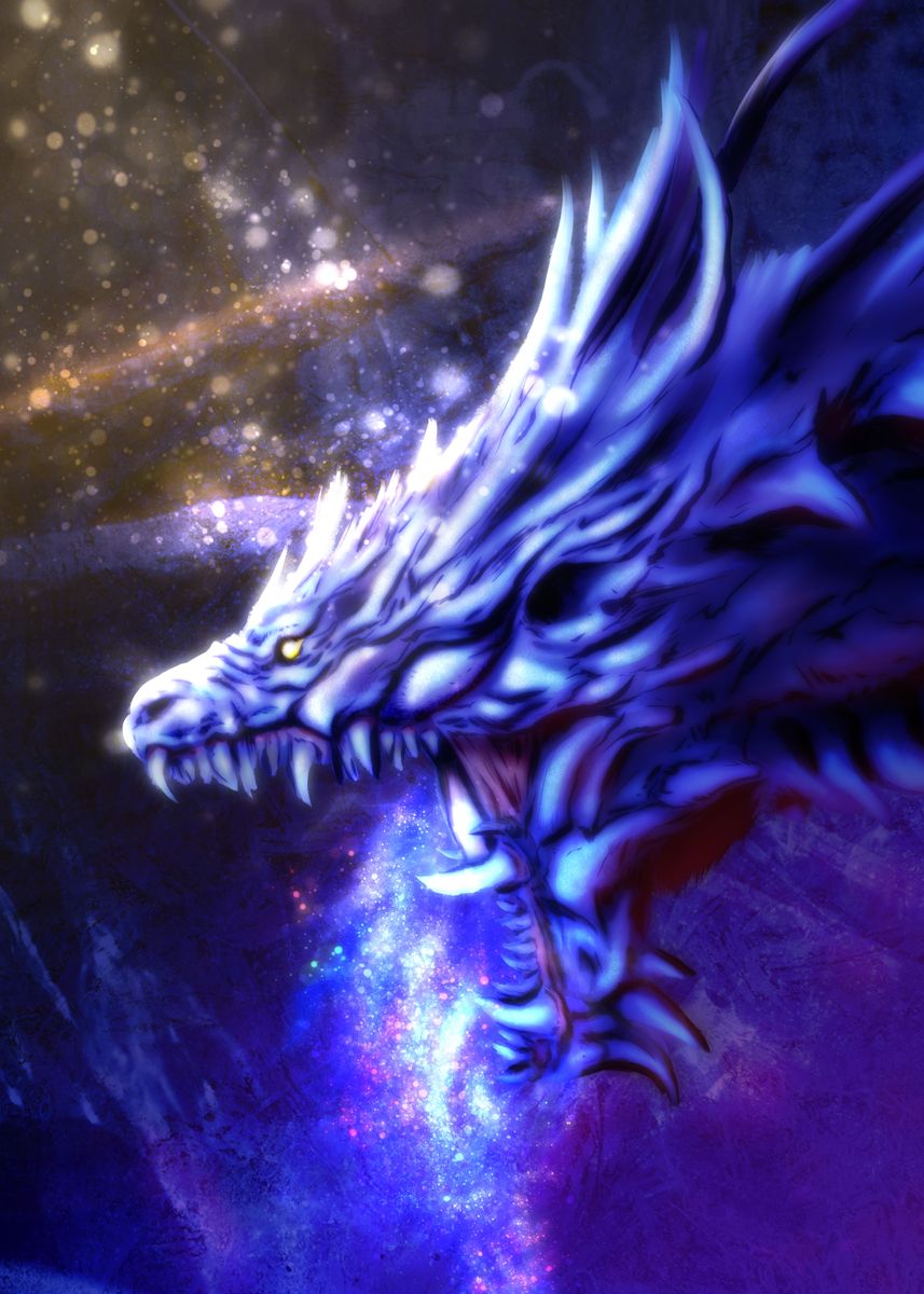 'Ice Dragon' Poster by Jarrod Vandenberg | Displate