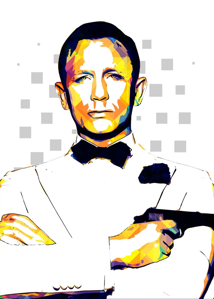 'daniel craig james bond' Poster, picture, metal print, paint by Mild ...