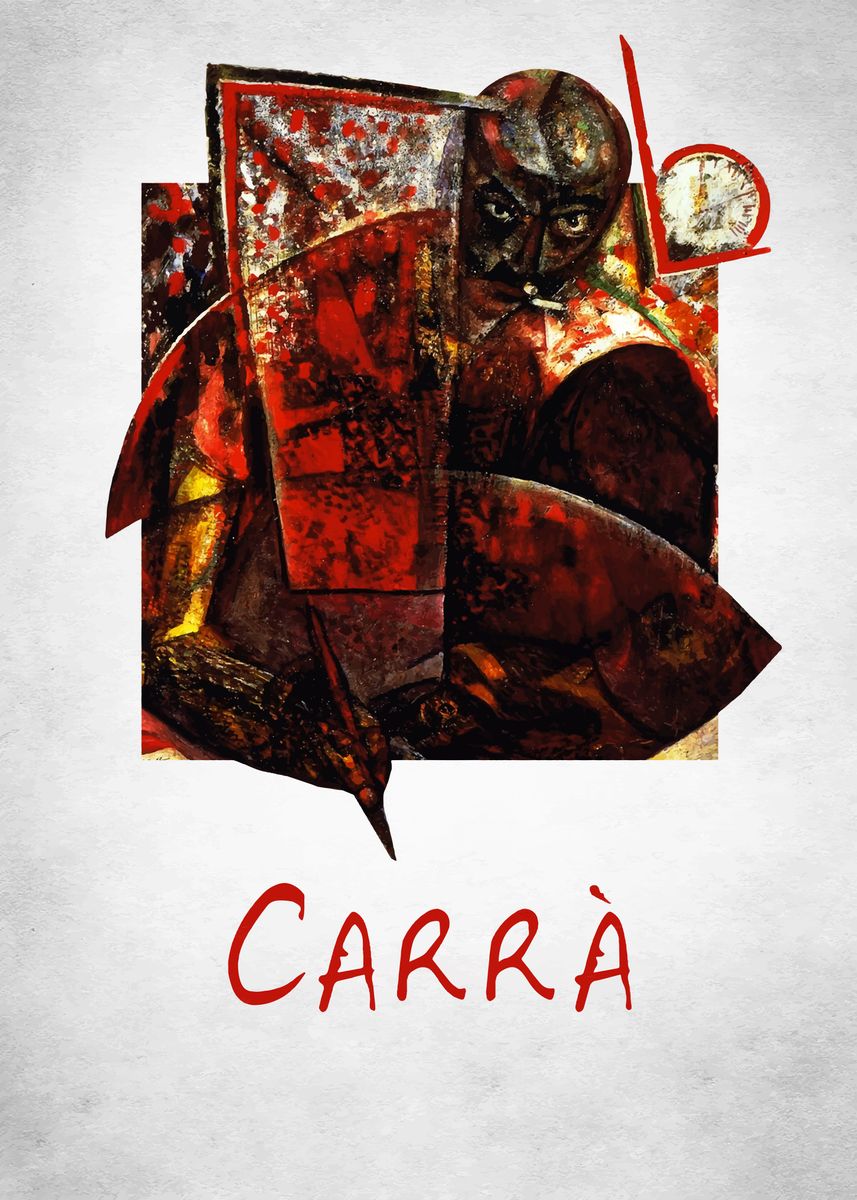 Carlo Carra Poster By Bo Kev Displate