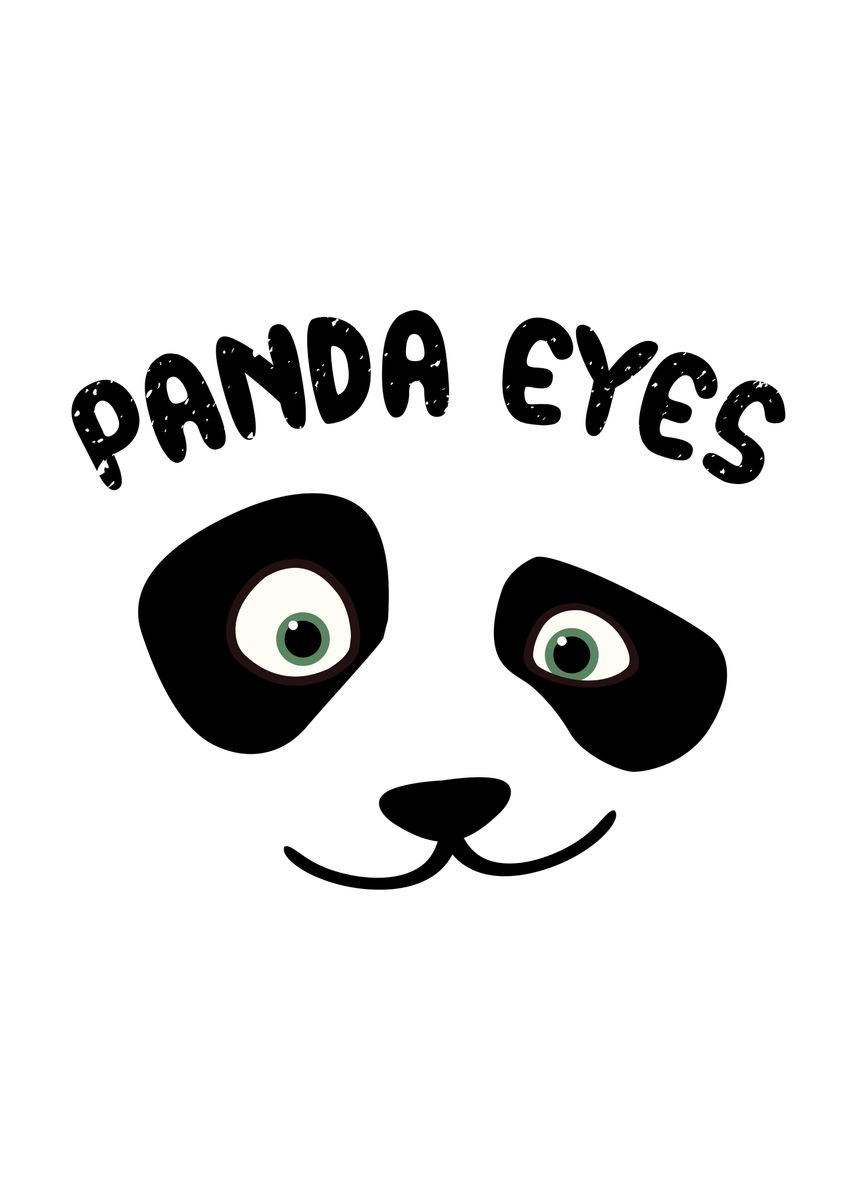 Panda eyes' Poster by Lukes Pixel Studio | Displate