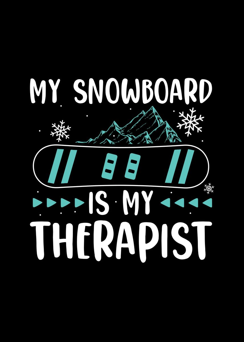 'Snowboard Xmas Gift Ideas' Poster by TW Design Displate