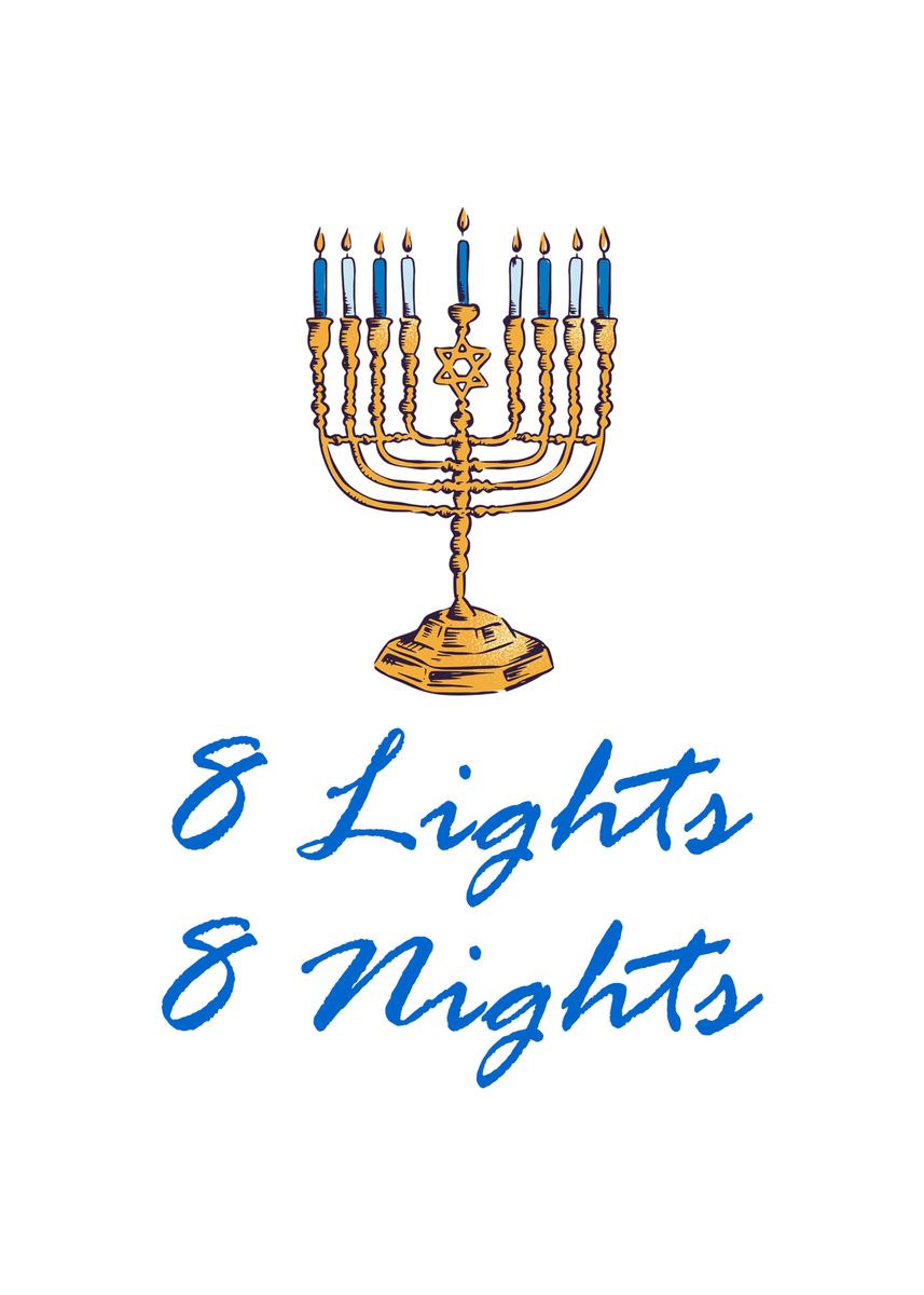 'Jewish Wall Decor Art' Poster, picture, metal print, paint by