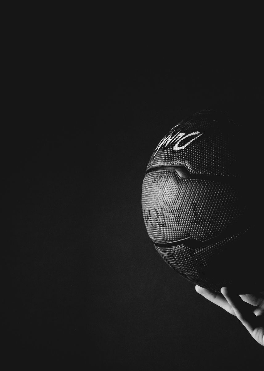 'Basketball black and white' Poster by Aiden Tells | Displate