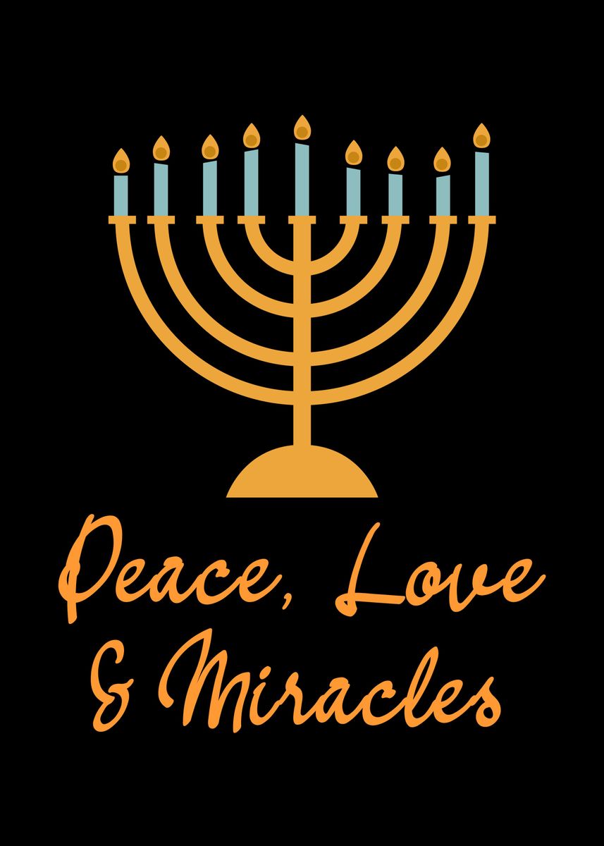 'Jewish Wall Decor Art' Poster, picture, metal print, paint by